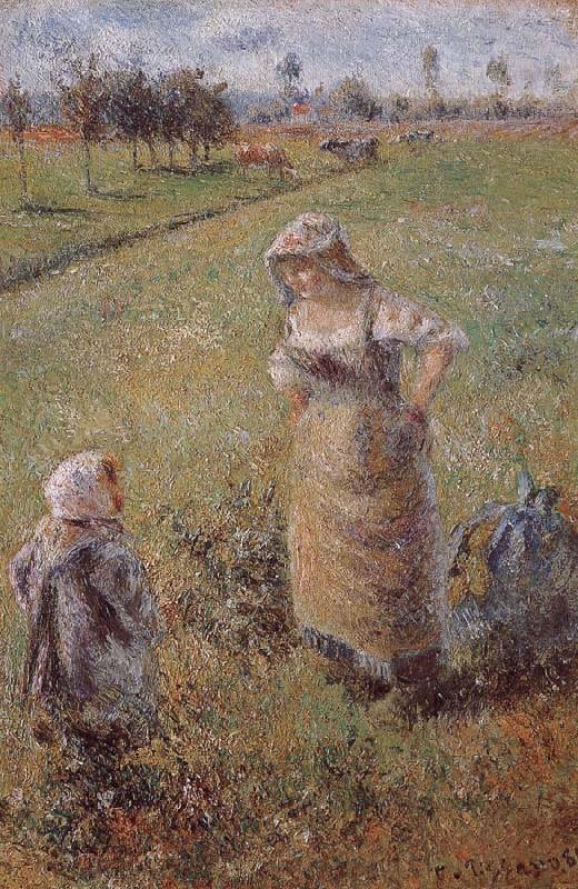 Camille Pissarro woman with children Germany oil painting art